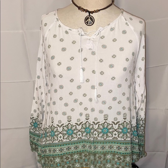 Justice Shirts & Tops Justice Peasant Style Blouse Girls Sz 6